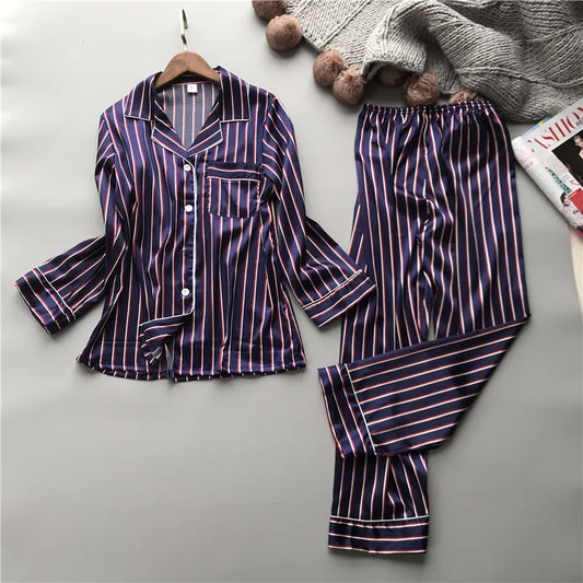 Loose Leisure Stripe Pajama Set