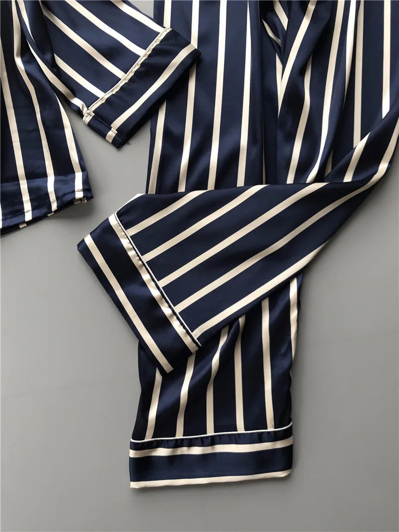 Loose Leisure Stripe Pajama Set