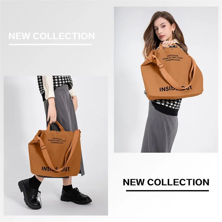Canvas Tote Bag and High-End Versatile Shoulder Bag