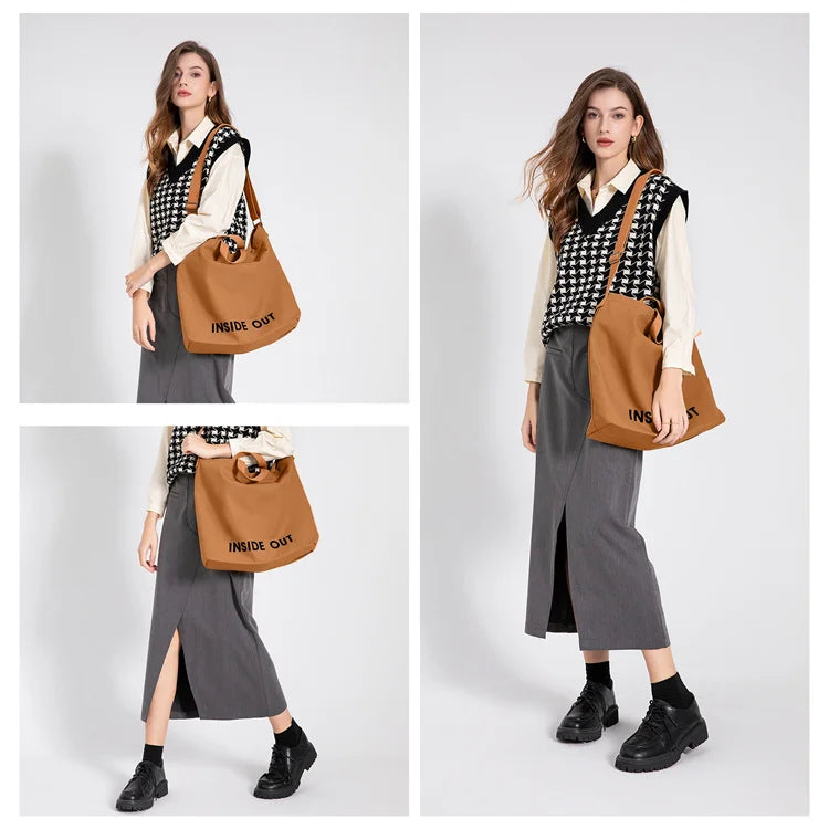 Canvas Tote Bag and High-End Versatile Shoulder Bag
