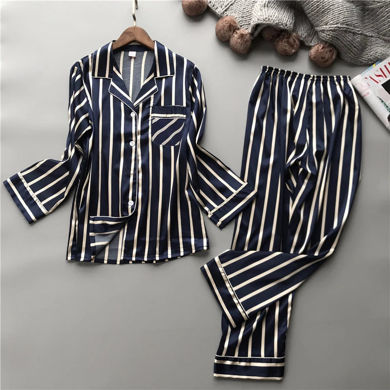 Loose Leisure Stripe Pajama Set